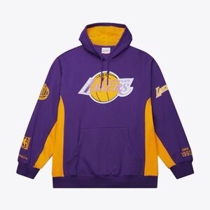 Los Angeles Lakers Hardwood Classics Team Origins Fleece Pullover Hoodie XL NWT